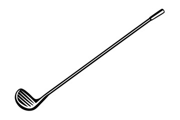 golf club silhoutte vector illustration