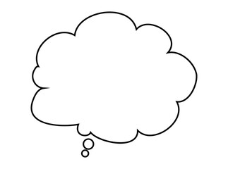 Hand-drawn speech bubble