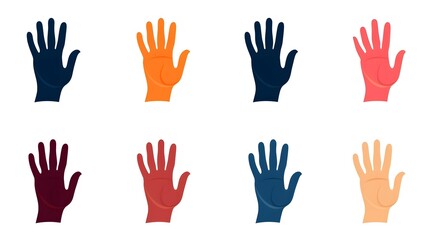 Obraz premium Professional Hands Logo Icon Flat Vector Illustration Clipart for Car Website Designs