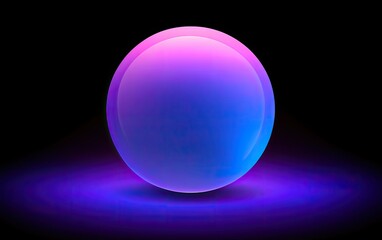 Obraz premium A glowing, vibrant sphere