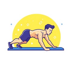 Professional man performing diamond push-up exercise targeting tricep and chest muscles