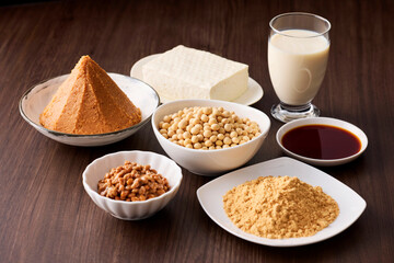 味噌や醤油などの大豆の発酵食品