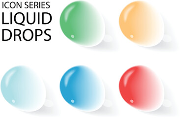illustration vector of liquid drop