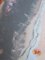 Naklejka premium Soft abstract texture with pink, gray and white brushstrokes