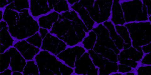 Abstract blue crack wall design on black background. Luxury fire frame background for design and Marble surface background. blue and black crack wall summary background heritage texture.