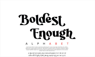Luxury Boldest_Enough alphabet letters font for logo