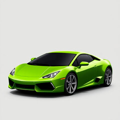 Fototapeta premium green sport car