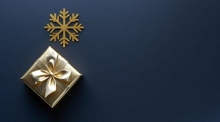 Christmas Gifts with Blue Background 