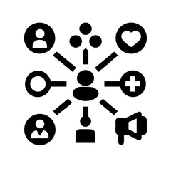 Networking line editable icon set. Containing network,relationship, online networking, community, events, social network and more. vector illustration. Minimal Teamwork in business management icon set