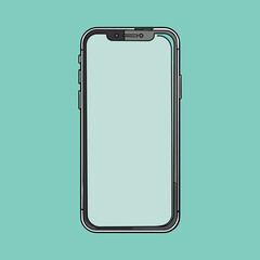 smart phone with blank screen