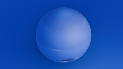 Neptune from space. 3d render.