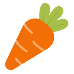 vector illustration of a carrot