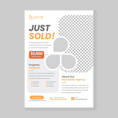 Real Estate Flyer Template for Home Sale Promotion