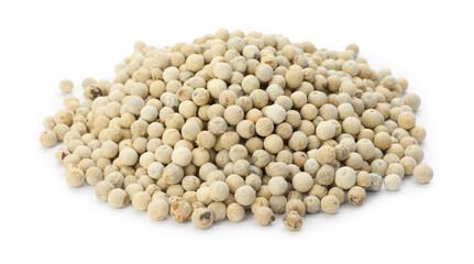 Pile of aromatic pepper isolated on white