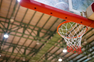 basketball hoop and net