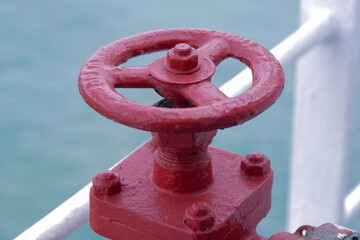 close up of Fire hydrant at ship