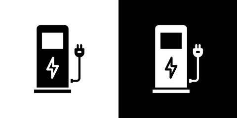 Charging station icon vector design template elegant style