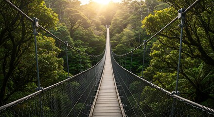 Fototapeta premium Golden Hour Canopy Walk