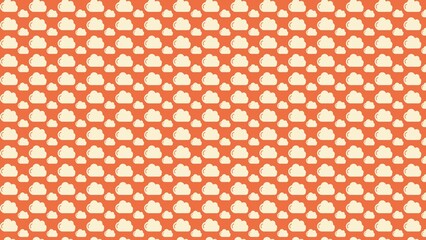 Vector seamless cloud colorful pattern 