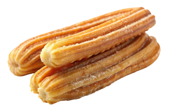 hurro churros fried dough bread choux fritters isolated PNG - Powered by Adobe
