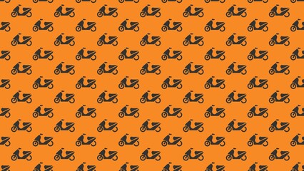 seamless vecotor pattern with scooter
