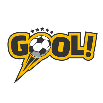 gool soccer ball. Football design