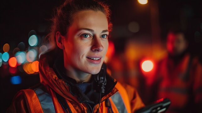 Energetic Journalist Capturing the Intense Moment of Breaking News, Embodying the Spirit of Real-Time Reporting