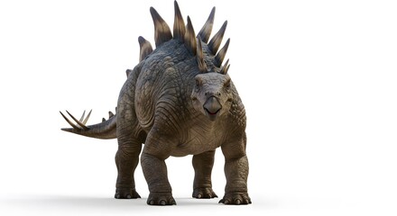 Fototapeta premium Stegosaurus on isolated white background
