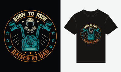 Father’s Day, Cool Dads Ride Bikes, Vector Typography, Creative T-shirt Design
