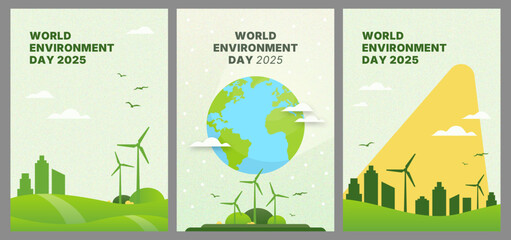 World Environment Day Poster Template with Nature Theme