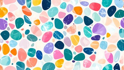 Colorful pebble background. Terrazzo marble texture.