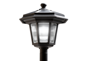 Elegant Black Outdoor Post Lantern Light Fixture