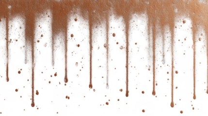 Abstract Brown Dripping Paint Texture Background with Splashes Ideal for Design Projects and Artistic Backgrounds