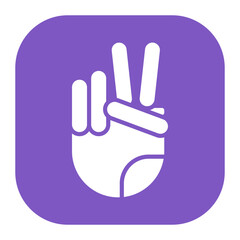 Obraz premium Victory Pose Icon