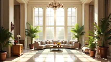 interior of a luxury hotel