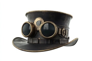 Steampunk top hat with goggles