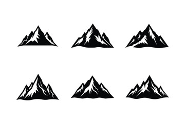 Peaceful Mountain Outline Vector