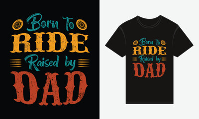 Father&rsquo;s Day, Cool Dads Ride Bikes, Vector Typography, Creative T-shirt Design