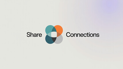 Share logo design Icon symbolizing sharing and connections