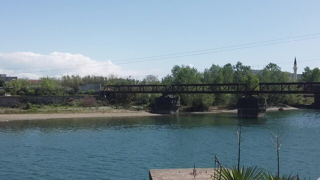 Buna river and surrounding of Shkodra lake in Alabnia