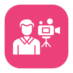 Camera Operator Male Icon
