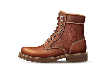 Brown Leather Hiking Boot