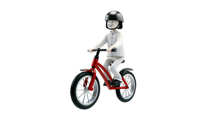 man riding a bicycle