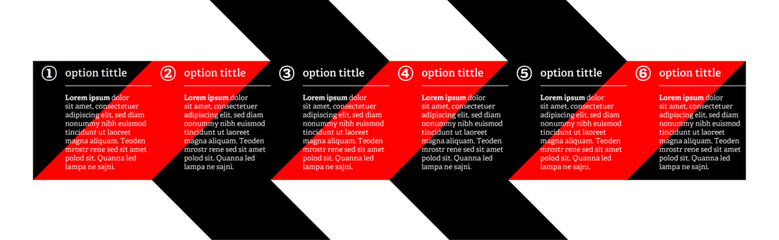 Very simply infographic design with 6 options or steps. Infographics for business concept.