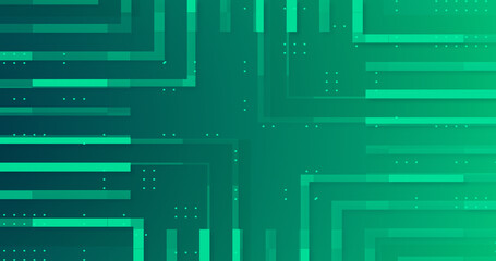 Dark green blue abstract technology background with glow lines. Light  halftone chip tech dot. Creative grid squared gradient Modern trendy 2026 futuristic hi-tech science backdrop. Geometric 3d AI BG