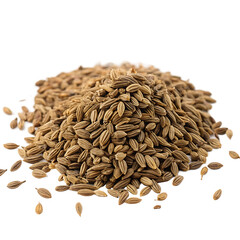 Obraz premium Carom seeds isolated on a transparent background