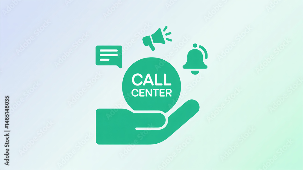 Poster support icon call center vector symbol simple outdoor message icons set vector illustration eps