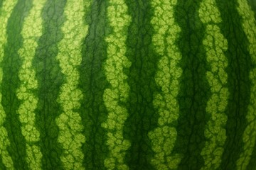 3D Watermelon Rind Striped Pattern Macro Shot
