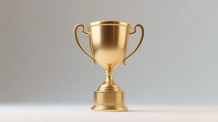 Golden trophy cup symbolizing victory and excellence