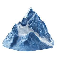 Obraz premium a mountain with a snow covered peak on top